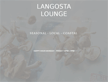 Tablet Screenshot of langostalounge.com